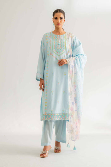 Nishat Linen 3 Piece - Digital Printed Embroidered Suit - 42501586 Online Shopping